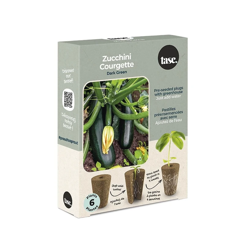 TASC GRED PLIGS - Zucchini-Green (6 / PKG)