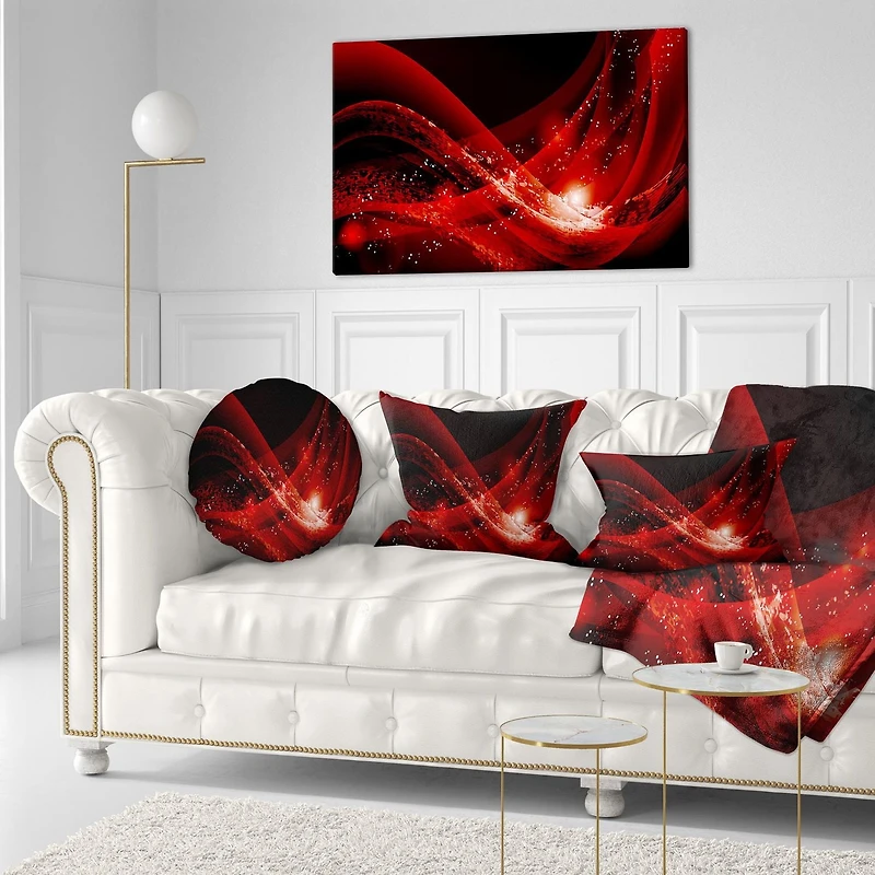 Designart Dark Red Vector Canvas Wall Art
