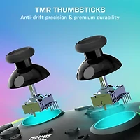 Manette de gaming RGB sans fil Turtle Beach Afterglow Wave (Noir) - Sous licence officielle pour Nintendo Switch 2, Nintendo Switch - Éclairage personnalisable, Sticks TMR, RGB