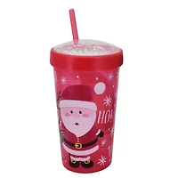 HOLIDAY TIME PLASTIC TUMBLER