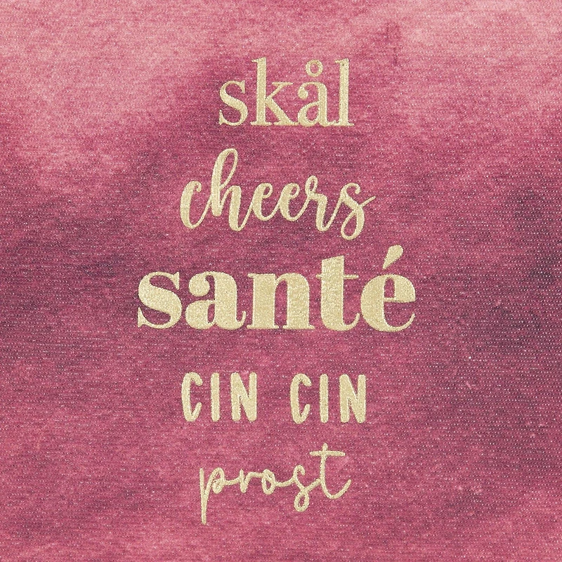 Cheers Embellished Canvas