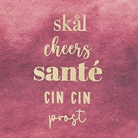 Cheers Embellished Canvas