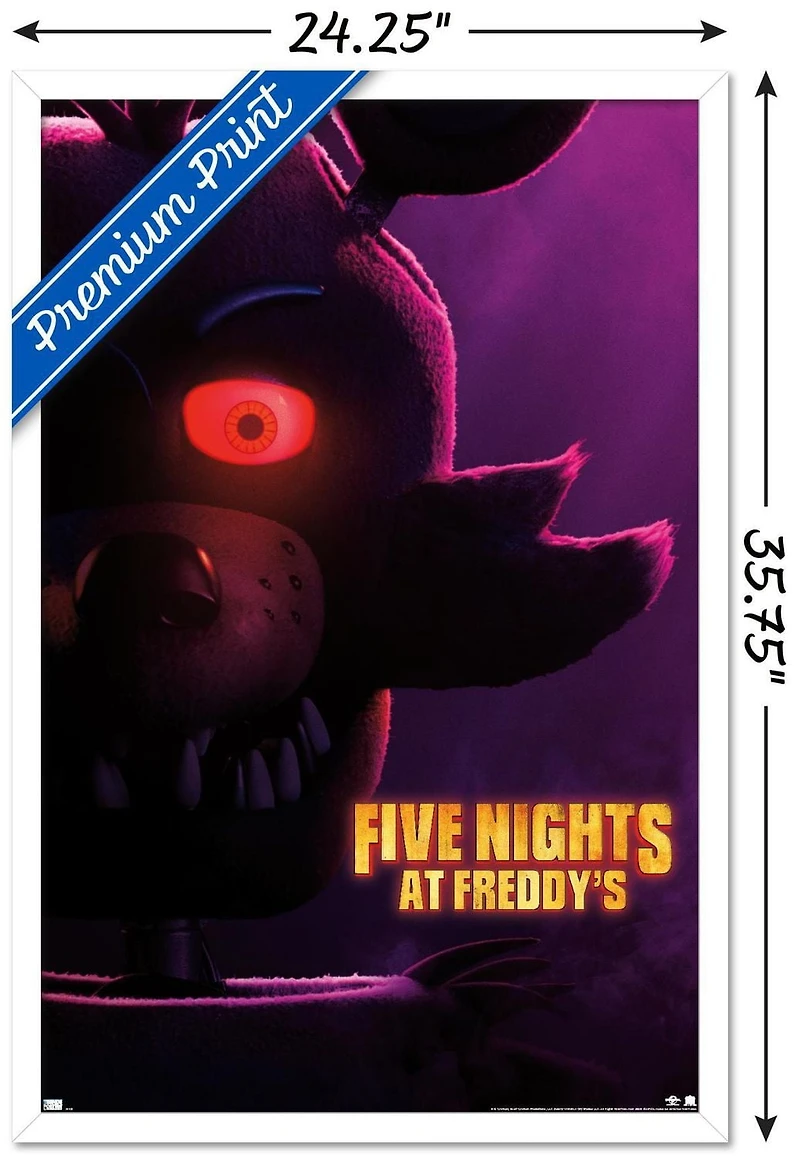 Five Nights at Freddy's Movie - Foxy One Sheet Wall Poster, 22.375" x 34"