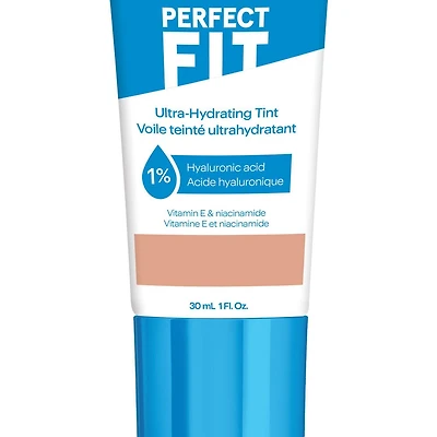 Perfect Fit Teint Ultra-Hydratant avec 1 % d'Acide Hyaluronique, de niacinamide, de Caféine et de Vitamine E