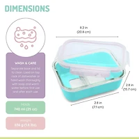 Glass Bento Box with Silicone Sleeve