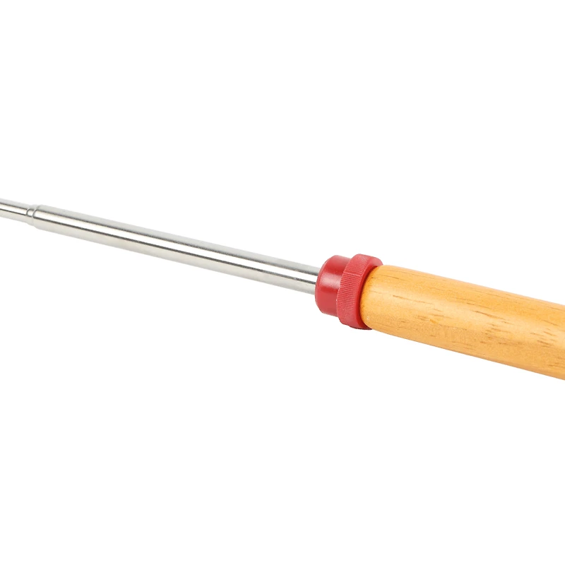 Fourche télescopique Coghlan – acier inoxydable 12,5–34 pouces extensible avec poignée en bois et rouleau
