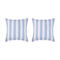 Lot de 2 Coussins à Rayures Bleues Anko
