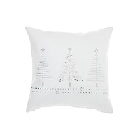 Polyester Cushion Christmas Tree 18"X18" - Set of 2
