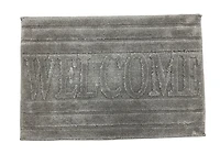 Naples Collection Microfiber Bathmat – 20 Inch x 30 Inch, Grey, Soft and Absorbent Bathroom Rug