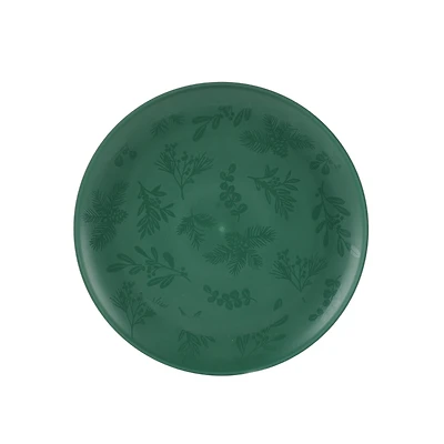 Assiette verte en polypropylène Holiday Time