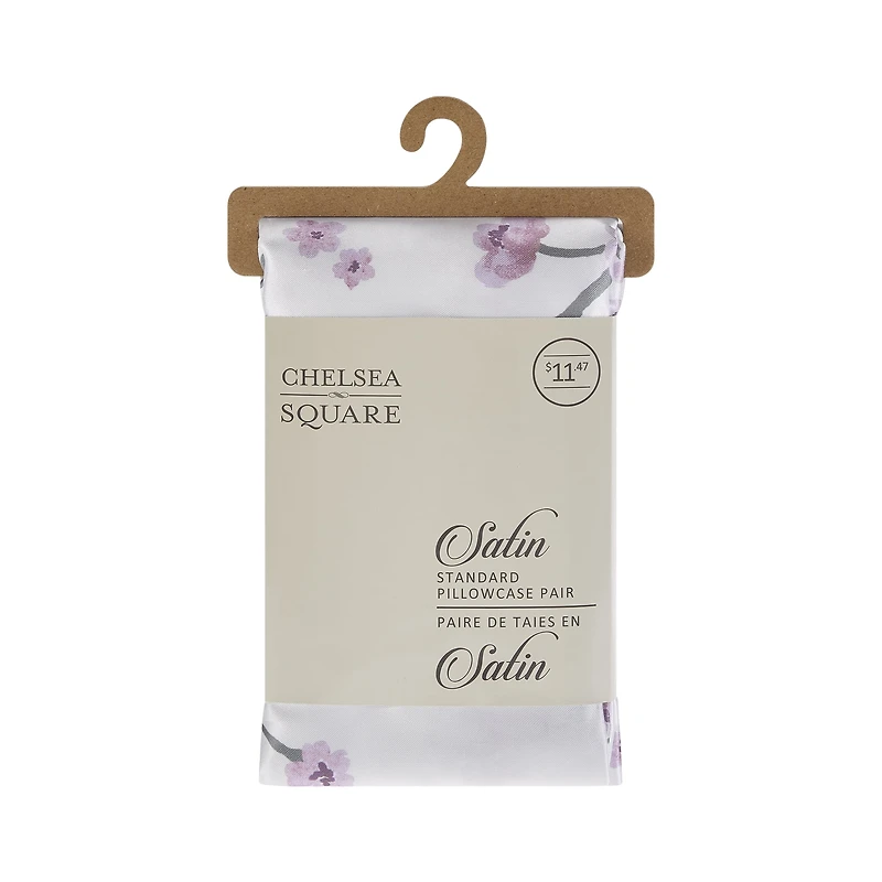 Taies d'Oreiller Satin Square 2pc Chelsea Square