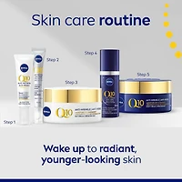 NIVEA Q10 Anti-Wrinkle Night Repair Ultra Serum Night Recovery | Anti-wrinkle night serum with pro-vitamin B5, 30 mL