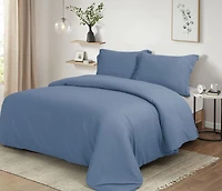 Ensemble de housse de couette unie ultradouce