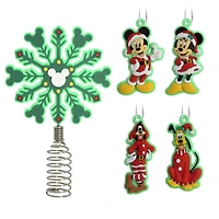 Hallmark Mini Christmas Tree Topper and Ornaments (Disney Mickey Mouse and Friends), Set of 5
