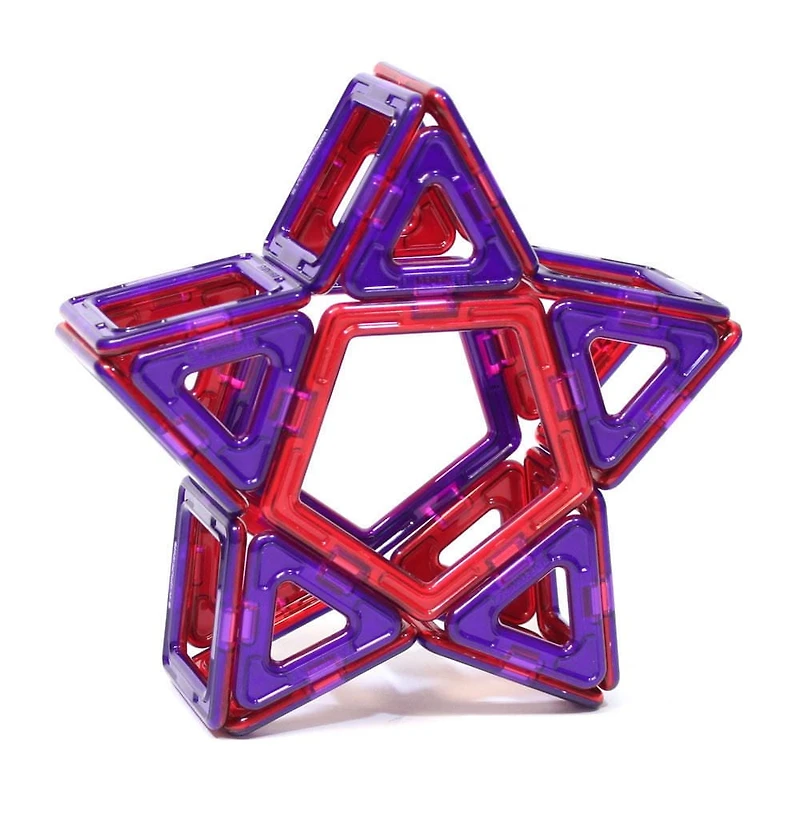 Magformers Ensemble Arc-en-Ciel de Construction Magnétique 62 Pcs