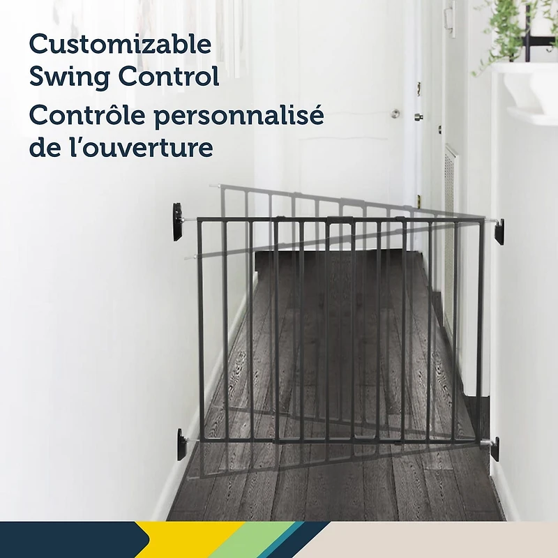 Barrière métallique extensible pour haut des escaliers de Safety 1st