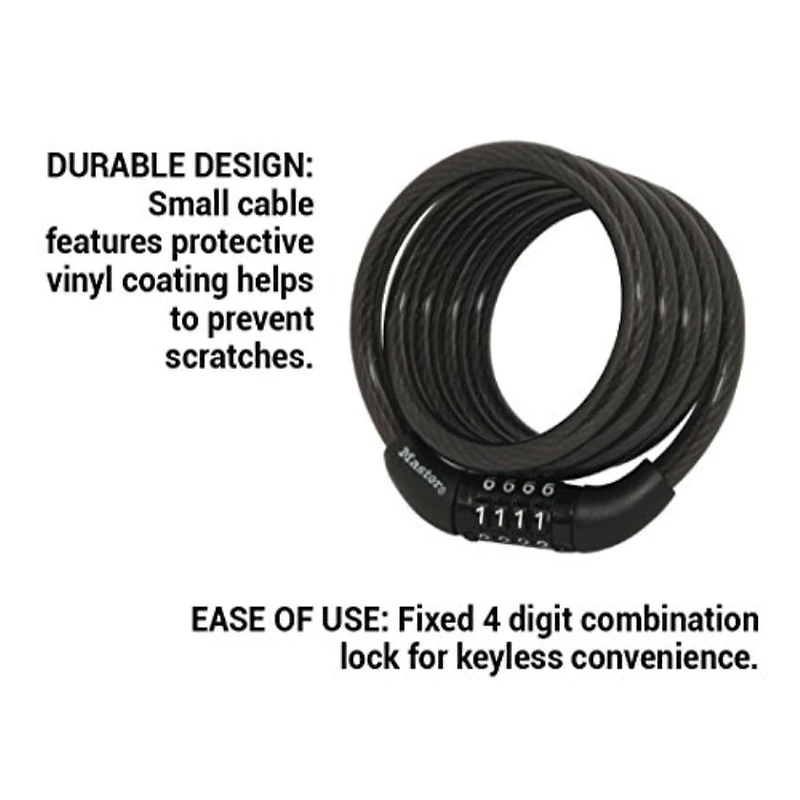 Master Lock 4 Ft Combination Cable Lock