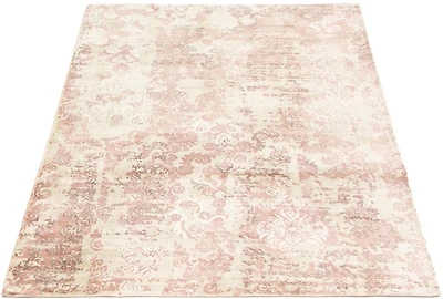 ECARPETGALLERY 5'2" x 7'5" Bordered Galleria Hand Loomed Area Rug for Living Room, Dining Room and Bedroom in Yellow
