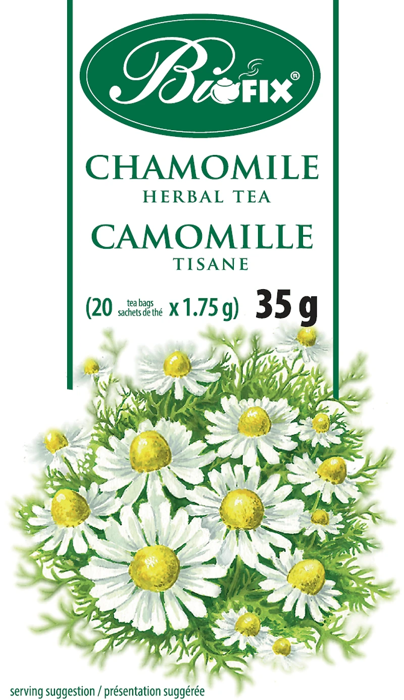 Biofix Chamomile Herbal Tea, Caffeine-Free, 20 Tea Bags, Chamomile tea, 20 bags