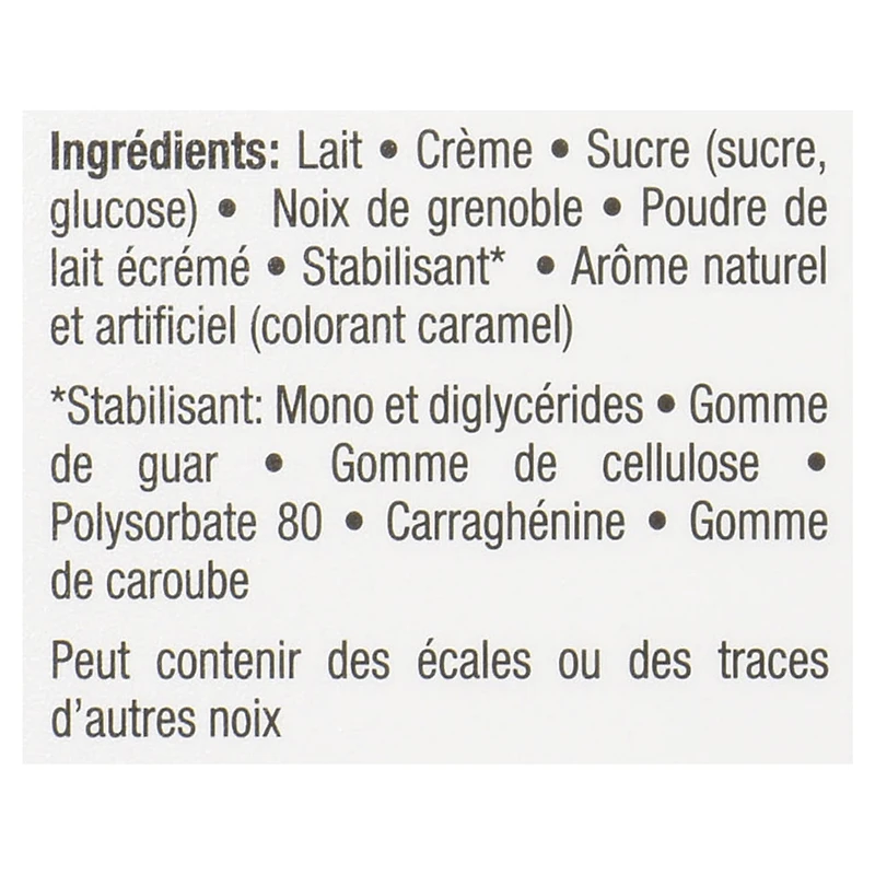 Crème glacée Coaticook érable et noix, sans arachides, sans gluten