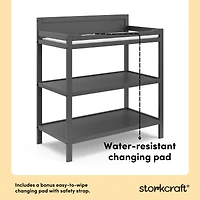 Storkcraft Alpine Changing Table with Bonus Water-Resistant Change Pad