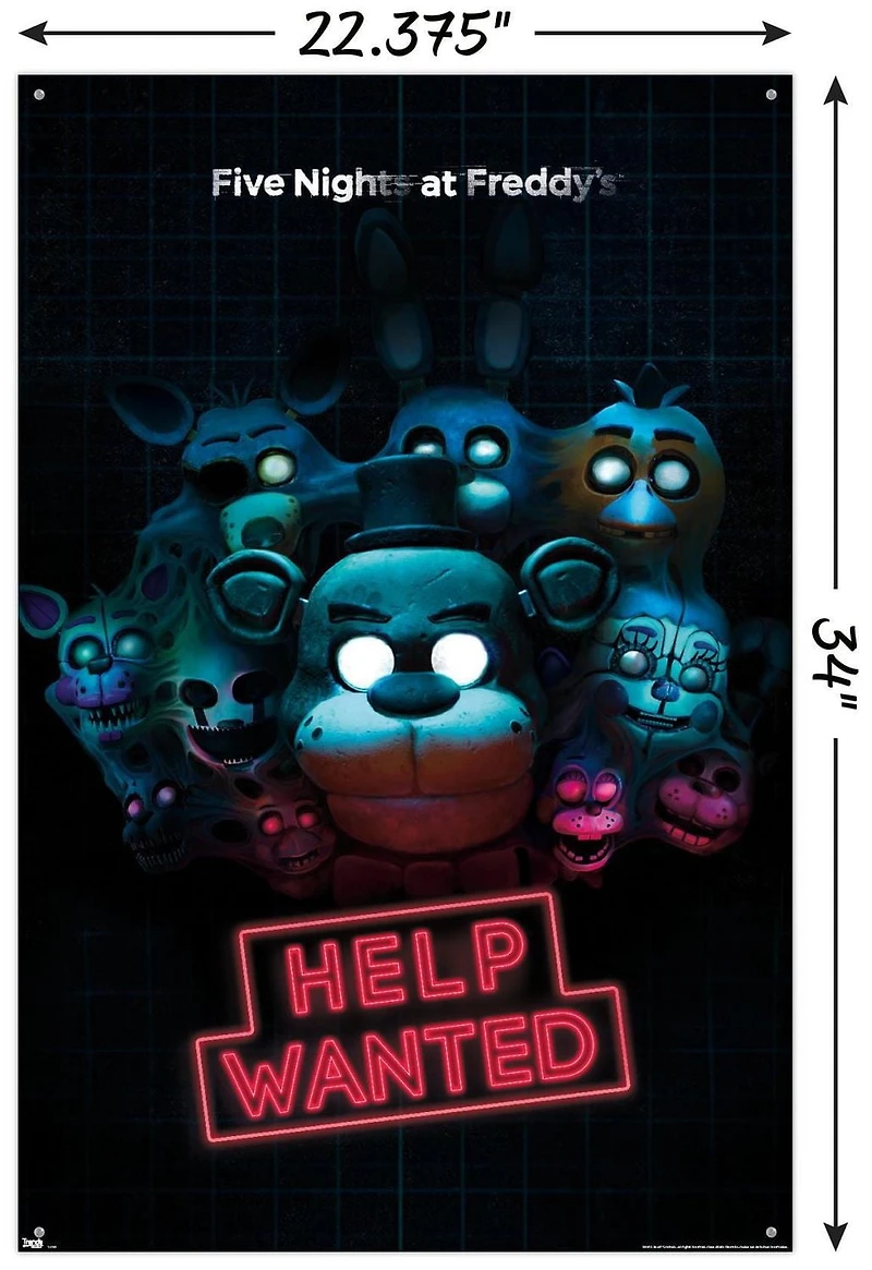 Five Nights at Freddy's - Help Wanted Wall Poster, 22.375" x 34"