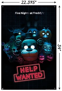 Five Nights at Freddy's - Help Wanted Wall Poster, 22.375" x 34"
