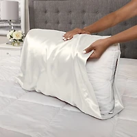 Taie d'oreiller en satin (Ensemble de 2)