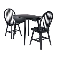 Moreno 3pc Drop Leaf Dining Table with Chairs