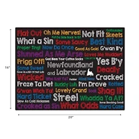 IH Casa Decor Canvas Wall Art Colorful Sayings 20 X 16