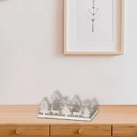 Décor De Table Forêt Blanche Et Cerf