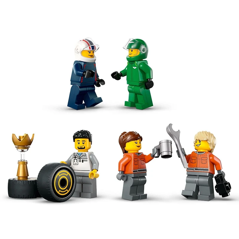 LEGO City F1 Truck with RB20 & AMR24 F1 Car Toys - Model Car Building Toy Set for Kids, Boys and Girls, Ages 8+ - F1 Collectible for Fans - Gift Idea for Birthdays - 60445