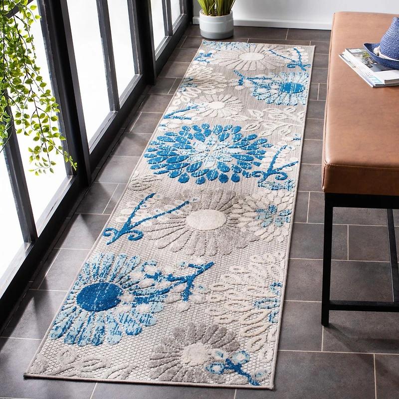 Safavieh Cabana Garnet Floral Outdoor Area Rug