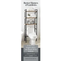 Better Homes & Gardens Jace Over-the-Toilet Bathroom Space Saver, Natural Oak Finish