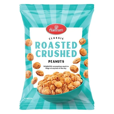 HALDIRAM ROASTED CRUSH PEANUTS ROASTED, CRUNCHY PEANUTS OFFERING A RICH, NUTTY FLAVOR IN EVERY BITE.