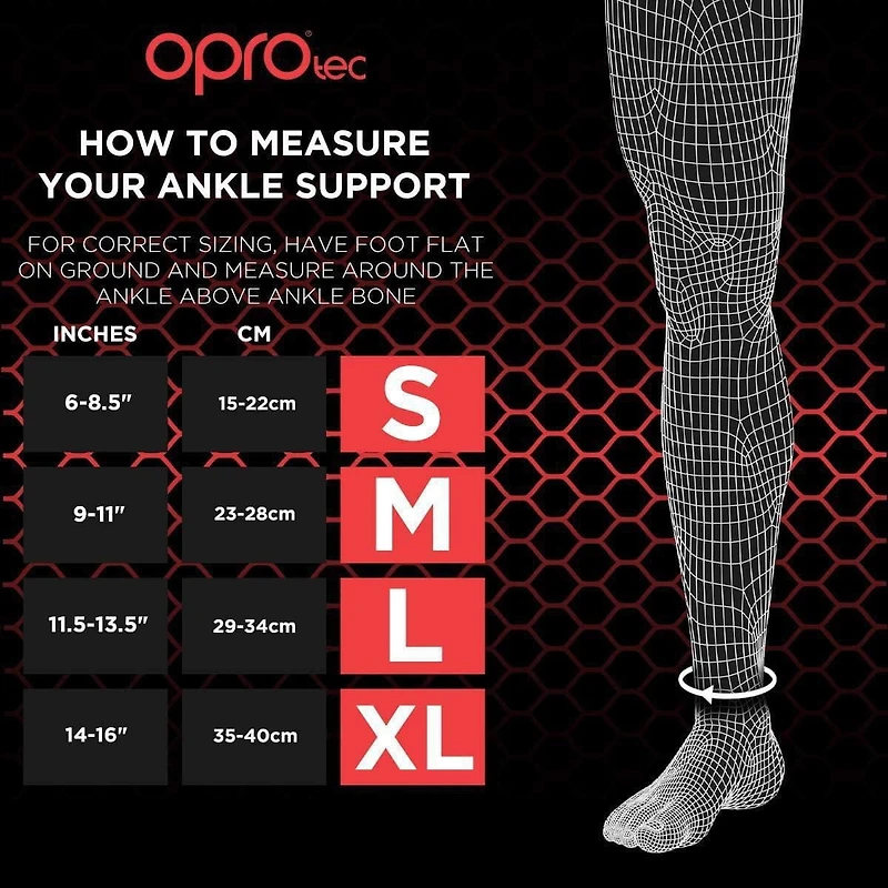 OPROtec Ankle Support with Gripper - XL