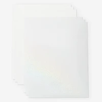 Cricut Printable Waterproof Holographic Sticker Set - US Letter (5 ct), Transparent Holographic