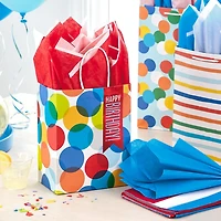 Papier de soie Hallmark en grande quantité, rouge, blanc et bleu (120 feuilles) pour garnir les sacs-cadeaux; parfait pour les fêtes, les remises des diplômes, la fête du Canada, Noël, Hanoukka