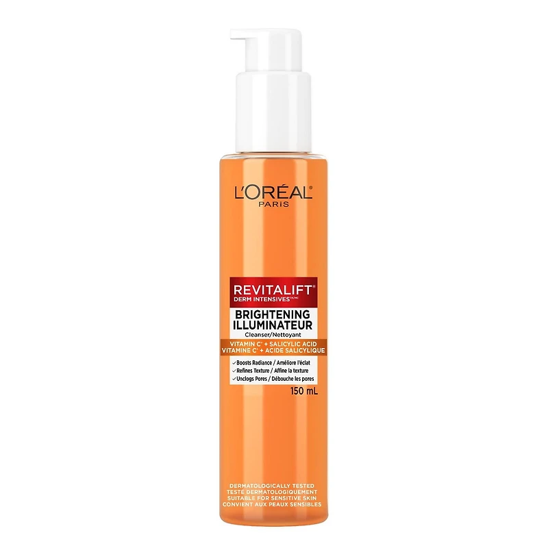L'Oréal Paris Brightening Face Cleanser, 150ml, with Vitamin C
