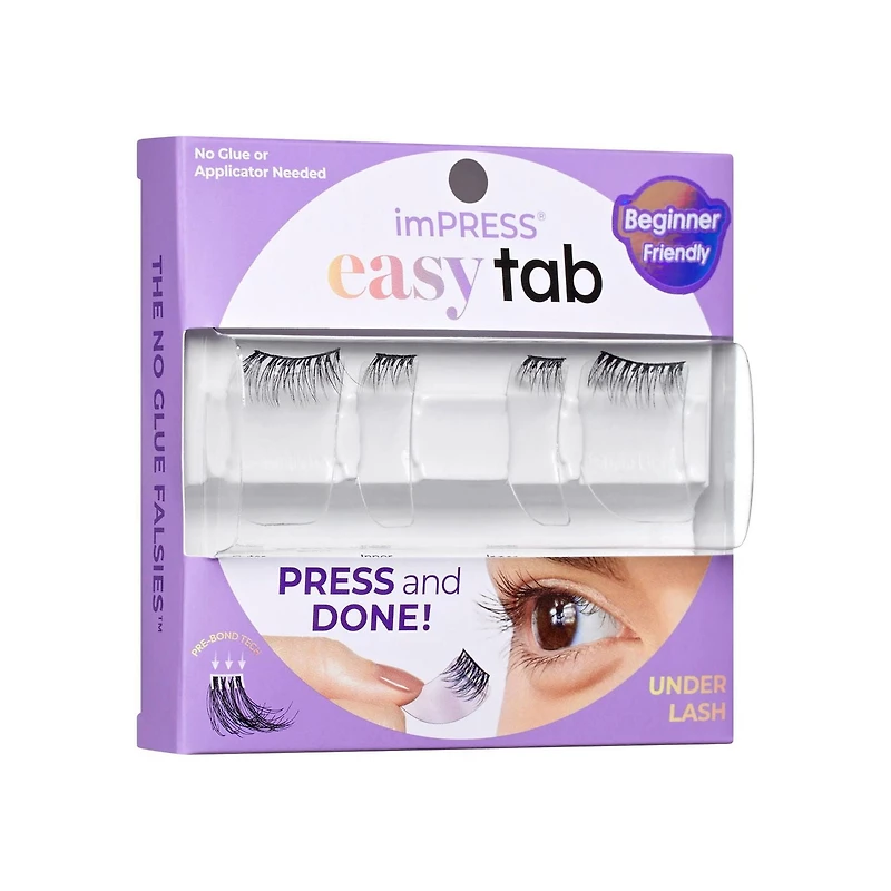 KISS imPRESS Faux cils à pression - languettes simples - noir - Naturel authentique KISS Faux cils imPRESS