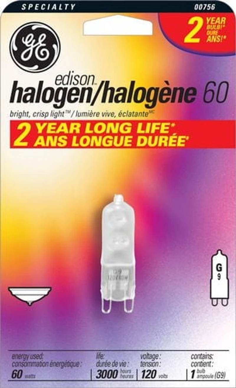 Ampoule halogène T4 de GE Lighting Canada de 60 W