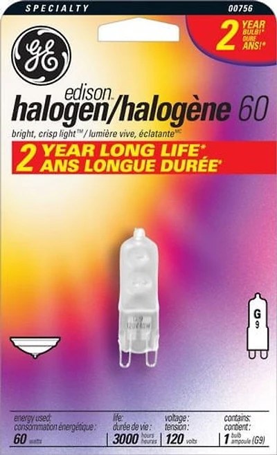 Ampoule halogène T4 de GE Lighting Canada de 60 W