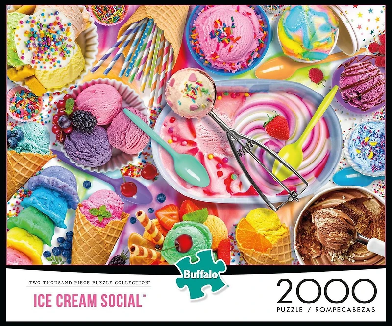 Buffalo Games Ice Cream Social 2000 Piece Jigsaw Puzzle