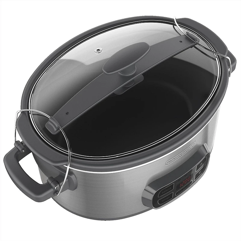 Black + Decker 7-qt Locking Lid Digital Slow Cooker