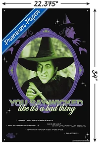 The Wizard Of Oz - You Say Wicked Wall Poster