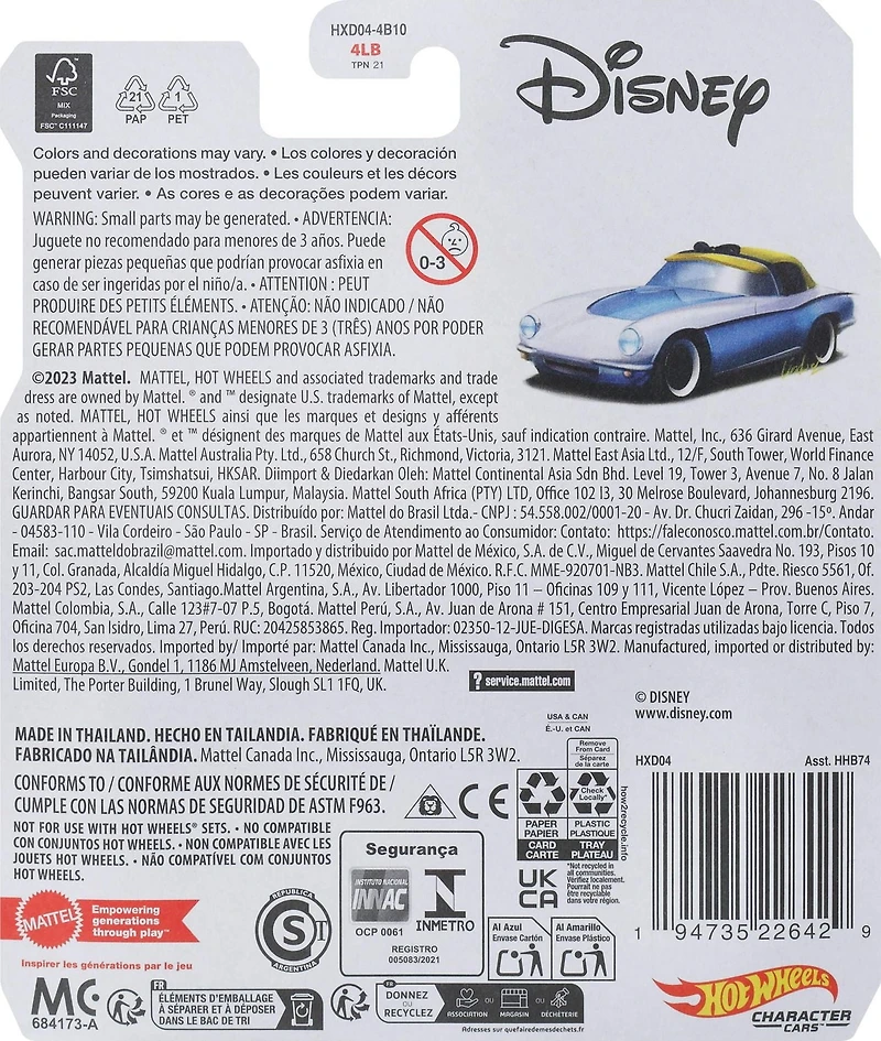 Hot Wheels Licensed Character Car, Gift for Kids 3 Years & Up & Collectors