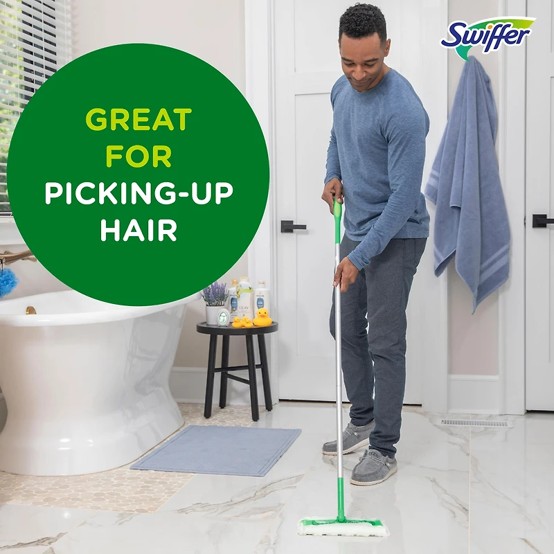 Swiffer Sweeper Heavy Duty Dry Multi-Surface Cloth Refills for Floor Sweeping and Cleaning, Unstopables Fresh Scent, 20CT