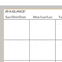Wallmates Self-Adhesive Dry-Erase Undated Monthly Planner, 24 x 18