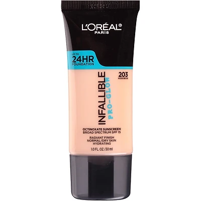 L'Oréal Paris Infallible Pro-Glow Foundation, 1 foundation