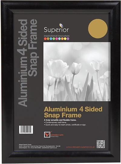 SECO Snap Poster Frame Case, 27 x 41 Inches, Black